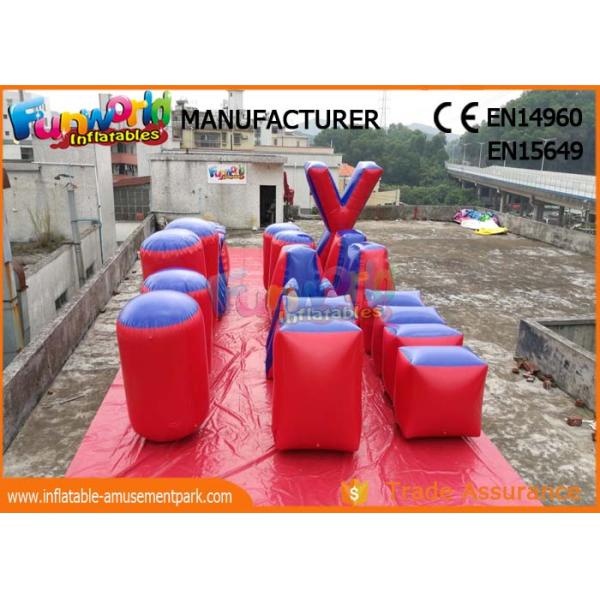 Commercial Inflatable Paintball Bunkers / Adult Inflatable Nerf Arena