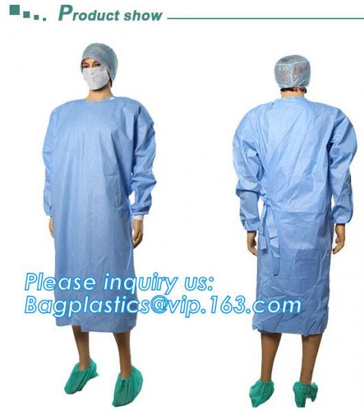 Children Patient Gown/Surgical Gown With Short Sleeve, Disposable Nonwoven Surgical Gown For Medical/Hospital nurse doc