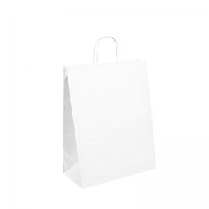 Quality OEM ODM Recyclable Kraft Handle Paper Bags With Your Own Logo for sale