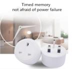 British Standard Mobile Phone Timer Switch Socket , Remote Control WIFI Smart