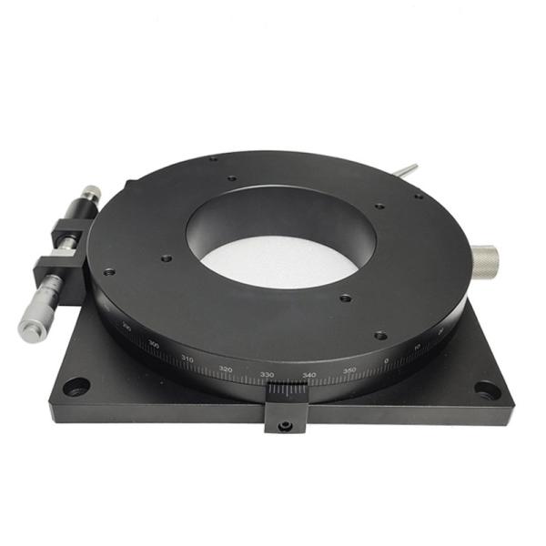 Buy Hollow Manual Rotation Stage Fine Tuning Rotary Slide Stage 360 Degree at wholesale prices