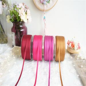Quality 4mm,solid colour silk ribbon，monochrome silk ribbon, 100% silk,ribbon,embroidery ribbon for sale