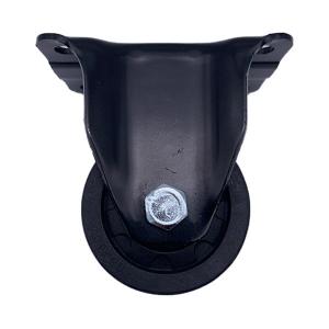 Quality 2.5 Inch Low Profile Nylon Low Profile Rigid Plate Caster Wheels for sale