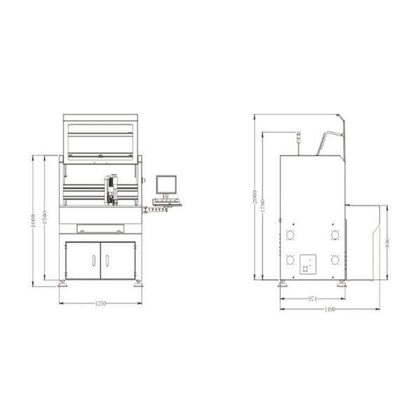 Drawer Feeding PCB Router Machine Auto Depaneling PCBA Cutting Machine