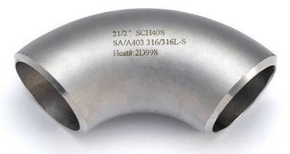Buy ASTM A403 WP316 Stainless Steel Pipe Fittings / Elbow LR / SR 90 DEG BW ENDS at wholesale prices