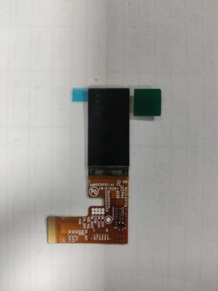 Vertical OLED AM display module with a resolution of 120 x 200 and an SPI