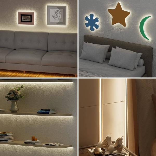 560LEDs COB LED Strip 90 CRI CCT Flexible COB 3M With Adapter And Mini RF Controller