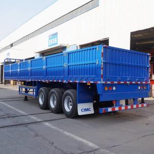 Quality 800mm Height 50T Dropside Side Wall Cargo Trailer for sale