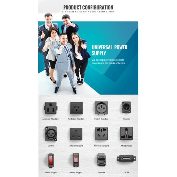 Undertable Desktop Socket Outlet Power Data Matte Black 230V