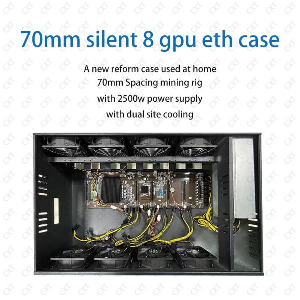 Buy GPU 3070 3080 Mining Rig Machine , 8 Gpu Server Case Intel Celeron With Power Supply at wholesale prices