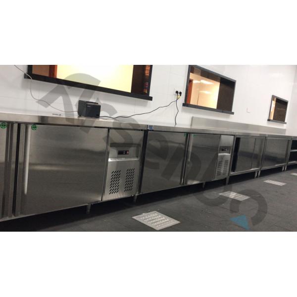 Restaurant Commercial Undercounter Freezer 350W Multiscene Silver Color