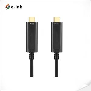 USB 3.1 Type C To C AOC Active Optical Cable 2 Core MMF 10Gbps TPE 85A