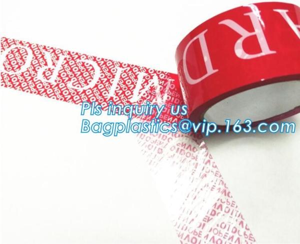 Buy Tamper Proof Security Seal Tape Warranty Void Tape,hidden message OPENVOID/VOID tamper evident security tape bagease at wholesale prices