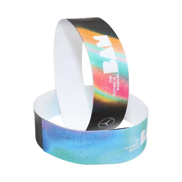 Buy Custom Event Sequential Numbered Tyvek Wristbands with Custom Logo and Waterproof Protection For Event Management at wholesale prices