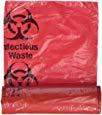 Medical Action Infectious Waste Bag, Red, 3 Gallon, 14.5" x 19", 20/Roll