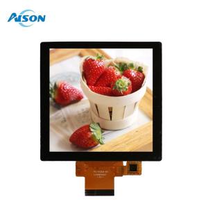 Quality 4 Inch Square TFT LCD Display 480x480 Square TFT Touch Display 300 cd/m2 3SPI+RGB Interface for sale