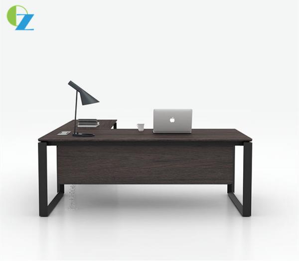 Buy Melamine One Person Executive Office Desk L Shaped For Manager at wholesale prices