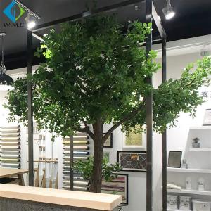 China 2m Artificial Tree Plant , Decorative Large Ficus Bailey Tree With Wood Trunk on sale