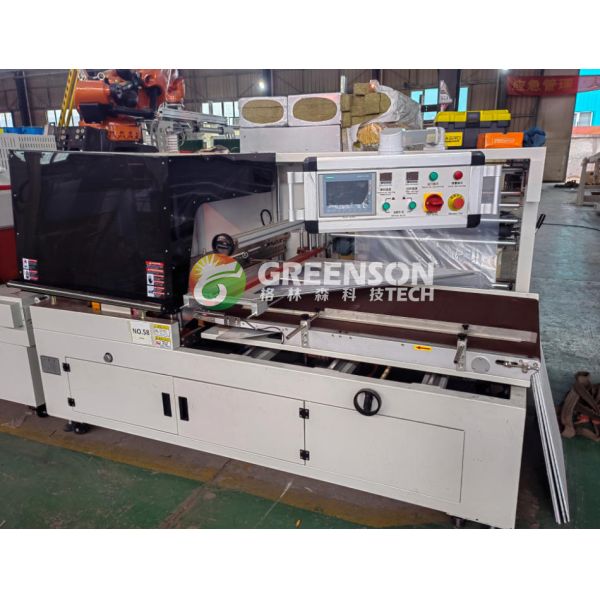 Fully Automatic Lamination Machine for PVC Gypsum Ceiling Tiles with 380V Voltage 1300mm Max Laminating Width and 5-30mm Thickness