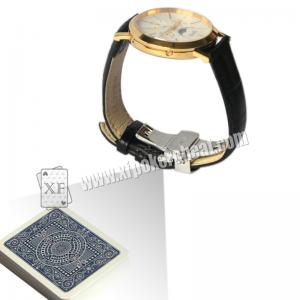 Quality New Design Poker Scanner Leather Watch Camera With Power Bank for sale
