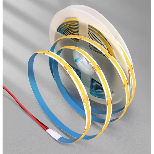 Lamp Luminous Efficiency 80lm/w Long Lifespan 50000 Hours COB LED Strip CRI 90 5M per Roll DC12V 300 LEDs per Meter