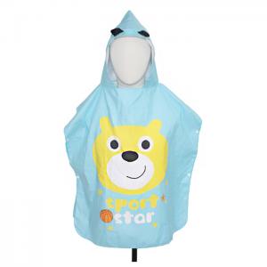 China Personalised Printed Microfiber Childrens Beach Poncho Hooded Towels 40x80cm on sale