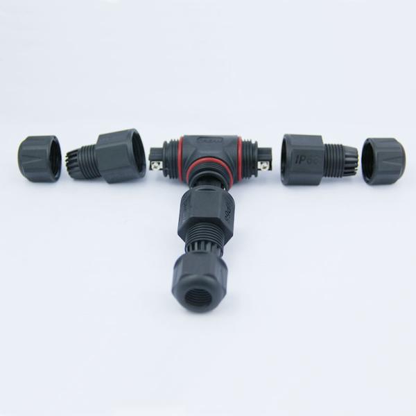 3 Way 2 Pins 3 Pins Waterproof Power Connectors For Led Outdoor Lighting