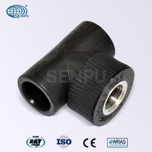 China 1/2 Inch 2 Inch HDPE Pipe Fittings Female Threaded Tee Connect Pipes on sale