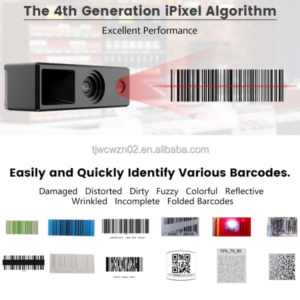 WCMI 1D 2D Auto Scan 2d Wired Embedded Vending Machine Price Checker Finger Alipay Barcode Scanner Qr Code Scanner Module