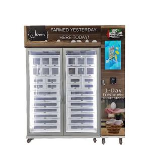 Quality 21.5 Inch Touch Screen Locker Vending Machine W166*D71*H217 Cm Optimal Egg Storage With Automated Cooling for sale