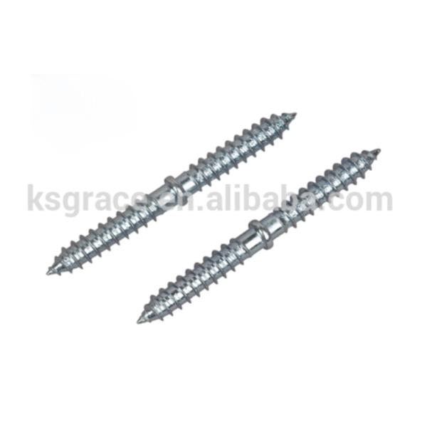 Double End Thread Dowel Screw Double Threaded Wood Screws
