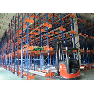 Quality Steel Heavy Duty Radio Shuttle Racking System Adjustable Space Saving for sale