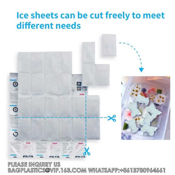 Ice Pack Sheet Absorption Water Fabric Reusable Freezer Dry Ice Cold Packs Gel Packs For Fresh Food Delivery