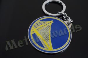 Quality Circle Design Bridge Metal Key Chains Metal Key Fobs Hard Enamel Customize Logo for sale