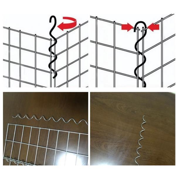 Galvanized Surface Gabion Retaining Wall Gabion Basket Easy Install