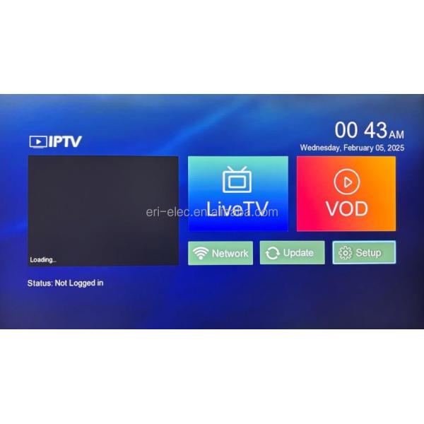 ERI Linux Smarters Player Quad Core GX67 1080p Set Top Box