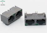 Unshielded RJ45 Ethernet Connector Modular Jack 1 X 2 Ports For Network Repeater
