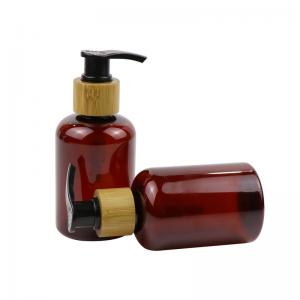 China Red Brown PET 8 16 32 Oz Empty Shampoo Bottles With Pump Dispenser on sale