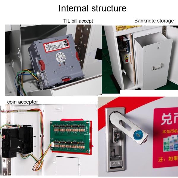 Cinema Arcade Game Machine Parts Metal Cabinet ATM Currency Paper Bill Token Coin Exchanger