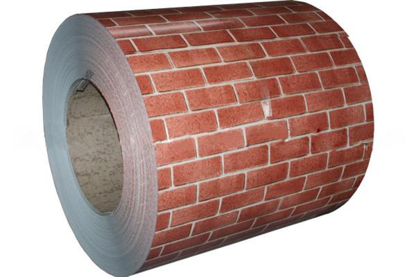 Buy ASTM A653 SGCC Galvanized Color Coated Steel Coil HDP Painted With Brick Colored at wholesale prices