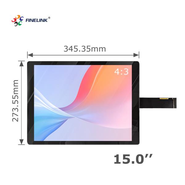 Industrial 15'' Projected Multi-Touch Waterproof Capacitive Touch Screen Panel