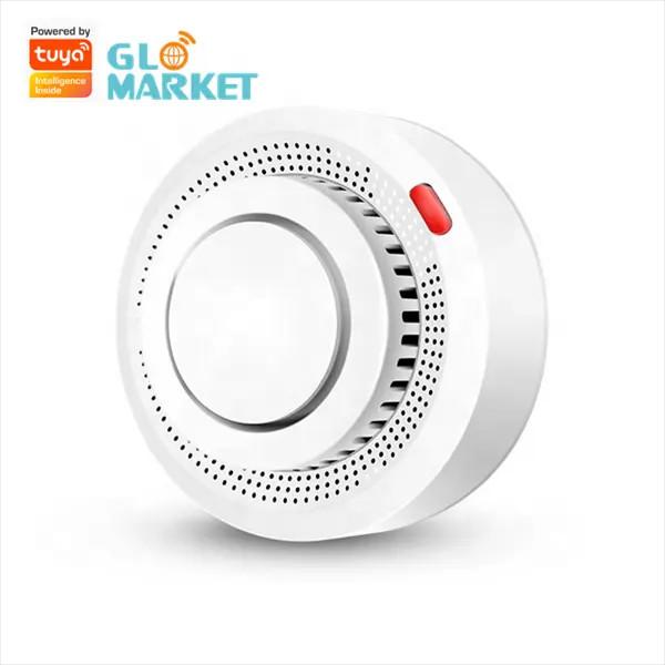 Buy Tuya Smart WiFi Smoke Detector APP Control Remote Alarm SMS Notification 80DB Siren at wholesale prices
