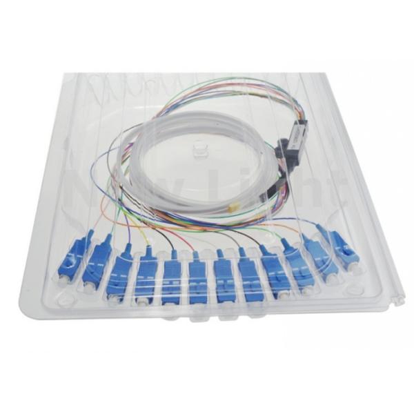 SC UPC Fiber Optic Jumper Cables 12 Core Fiber Pigail 0.9mm For Data Transmission Networks