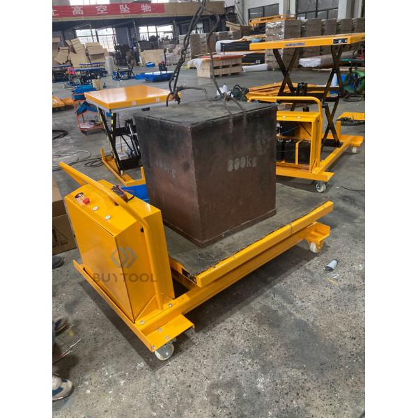 Electric Battery Powered Mobile Scissor Lift Table Workbench 500kg 1400mm Height