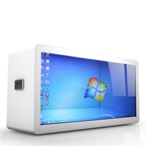 China HD 1080P 450cd/M2 32 Inch Transparent LCD Display Case With Touch Screen on sale