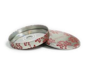Quality custom printed CD tin container with step lid for sale