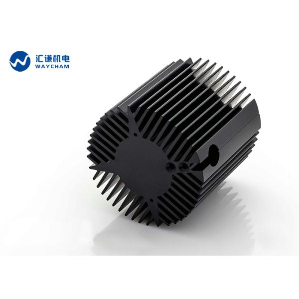 OD200mm Round Extruded Aluminum Heatsink For Led Light 0.05mm Tolerance