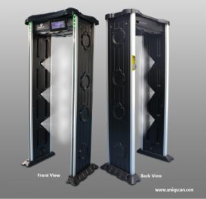 Quality Security Check IP65 Walk Through Metal Detector With Temperature Sensor for sale