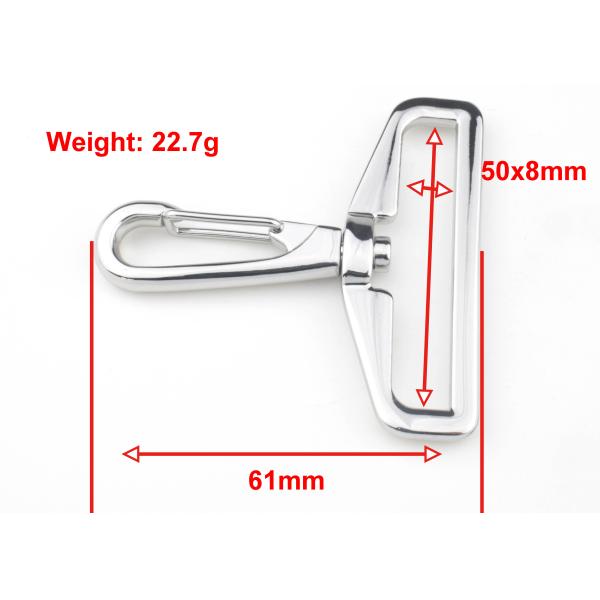 Nickle Color Swivel Snap Trigger Hook Clips , Metal Swivel Snap Hook For Strap Belting