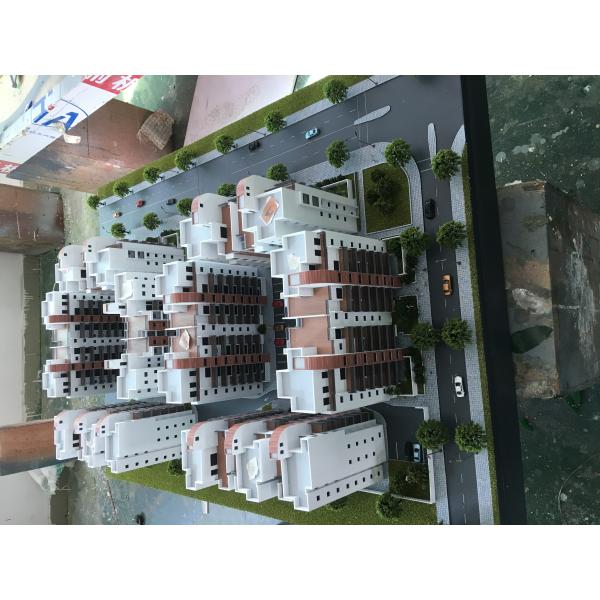 Small Size Architectural Scale Models , LED Light Commercial Building 3D Model